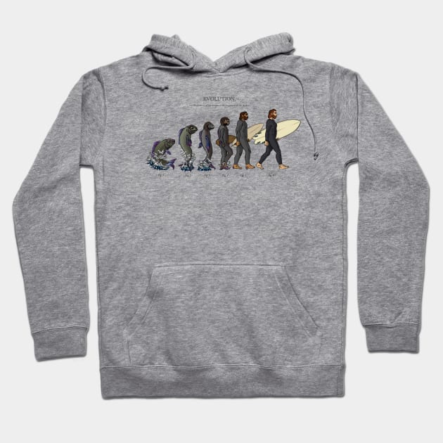 Evolution of Surfer Hoodie by Atmospheric Comics Company